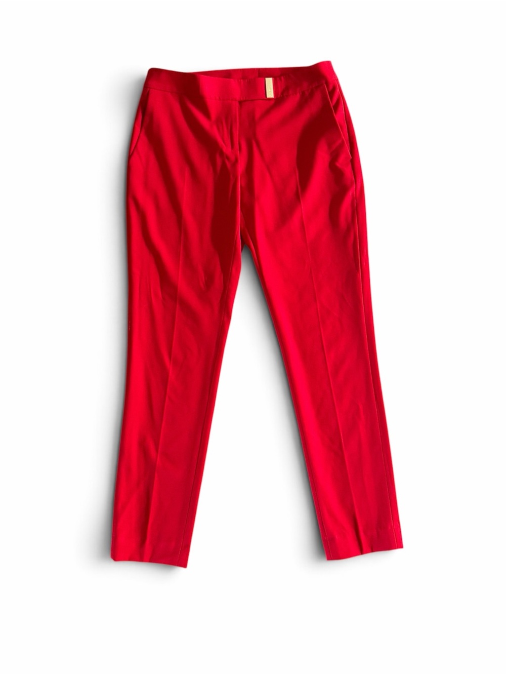 DKNY Red Slim Straight Pants